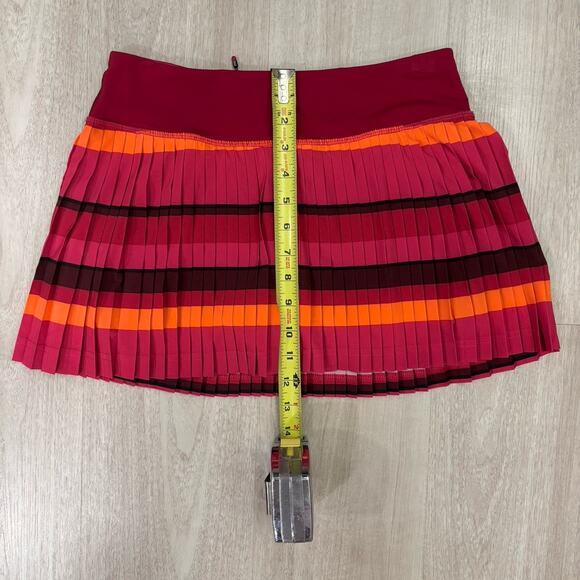 Lululemon Pleated High Rise Women's Tennis Skirt Striped Size 4 - LOT OF 2 - Picture 5 of 12